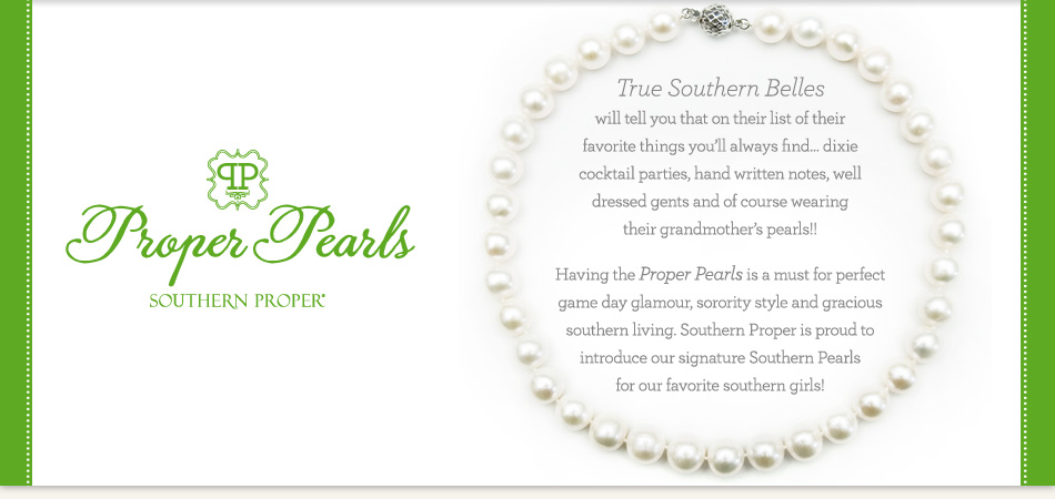 Proper Pearls